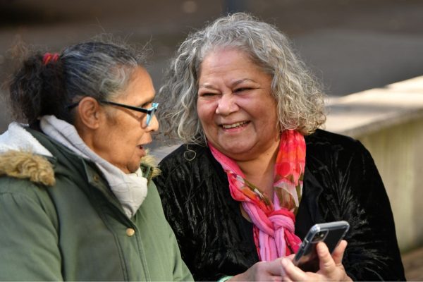NDAG old female patients laughing